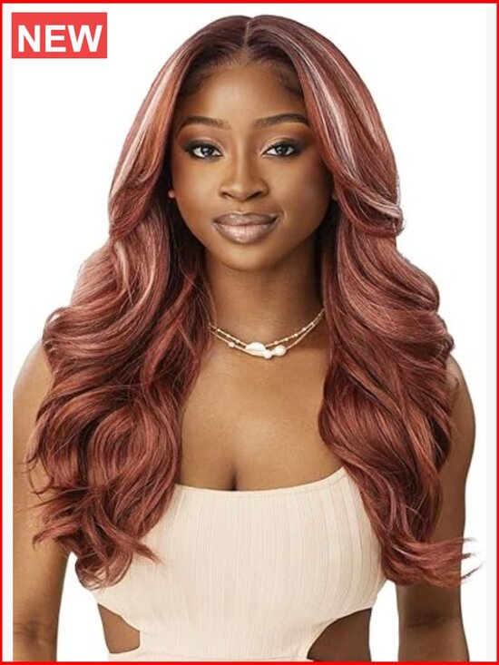 Synthetic Lace Front Wig with Melted Hairline, Glueless, Wavy 150% Density